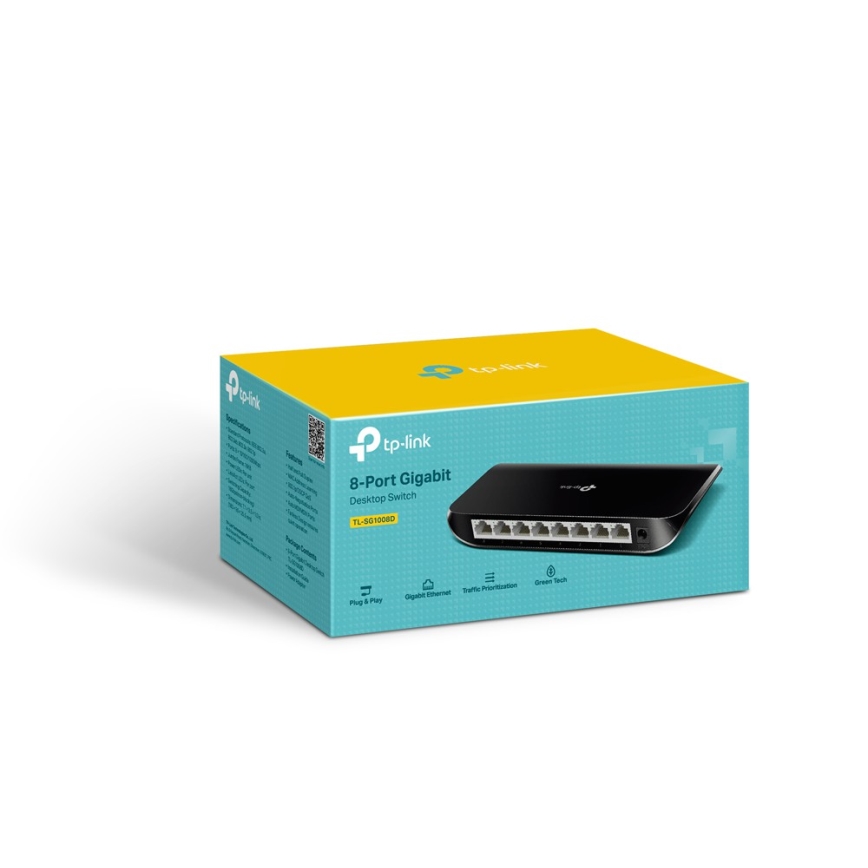 TP-Link - 8-portowy gigabitowy przełącznik biurkowy