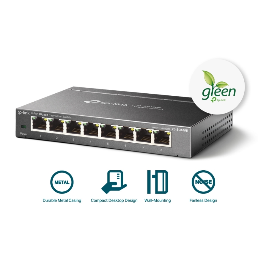 TP-Link - 8-portowy gigabitowy przełącznik Easy Smart