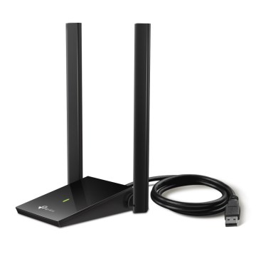 TP-Link - Bezprzewodowy adapter sieciowy USB z antenami o dużym zysku Archer T4U Plus Wi-Fi
