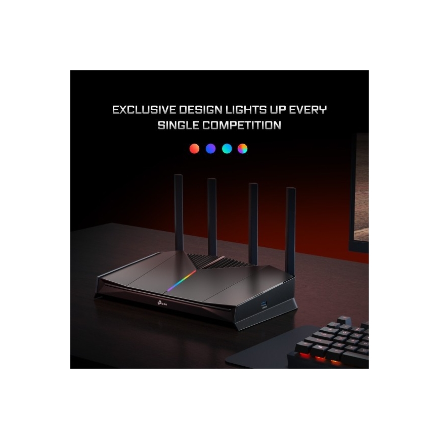 TP-Link - Dwupasmowy router gamingowy Wi‑Fi 7 Archer GE230