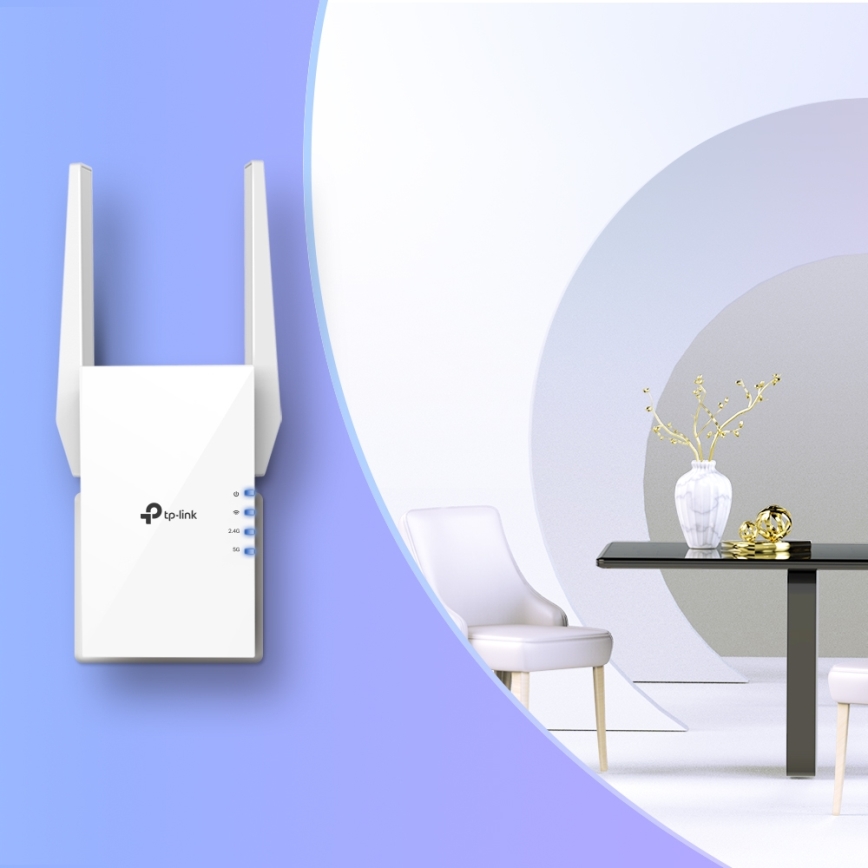 TP-Link - Dwupasmowy wzmacniacz sygnału Wi‑Fi 6 RE505X