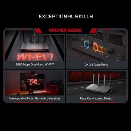TP-Link - Gamingowy dwupasmowy router Wi-Fi 7