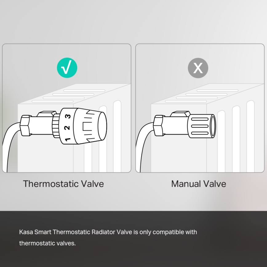 TP-Link - Inteligentna głowica termostatyczna z wyświetlaczem LCD 2xAA Tuya