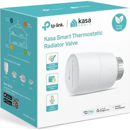 TP-Link - Inteligentna głowica termostatyczna z wyświetlaczem LCD 2xAA Tuya