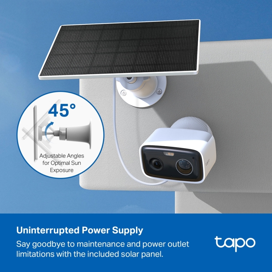 TP-Link - Inteligentna kamera solarna 5200 mAh 5V IP65 Wi-Fi