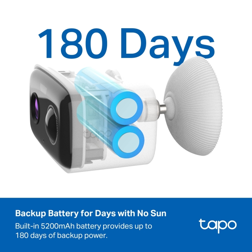 TP-Link - Inteligentna kamera solarna 5200 mAh 5V IP65 Wi-Fi