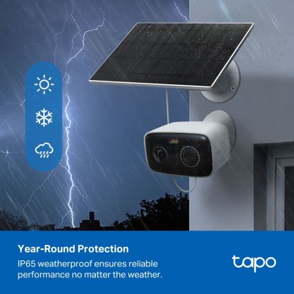 TP-Link - Inteligentna kamera solarna 5200 mAh 5V IP65 Wi-Fi