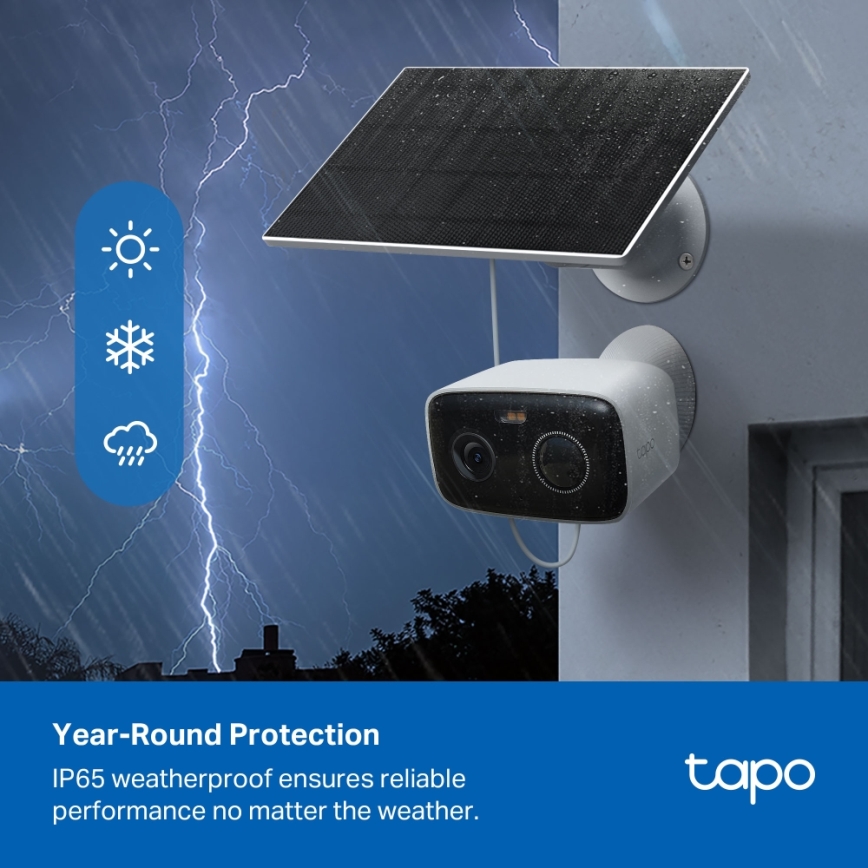 TP-Link - Inteligentna kamera solarna 5200 mAh 5V IP65 Wi-Fi