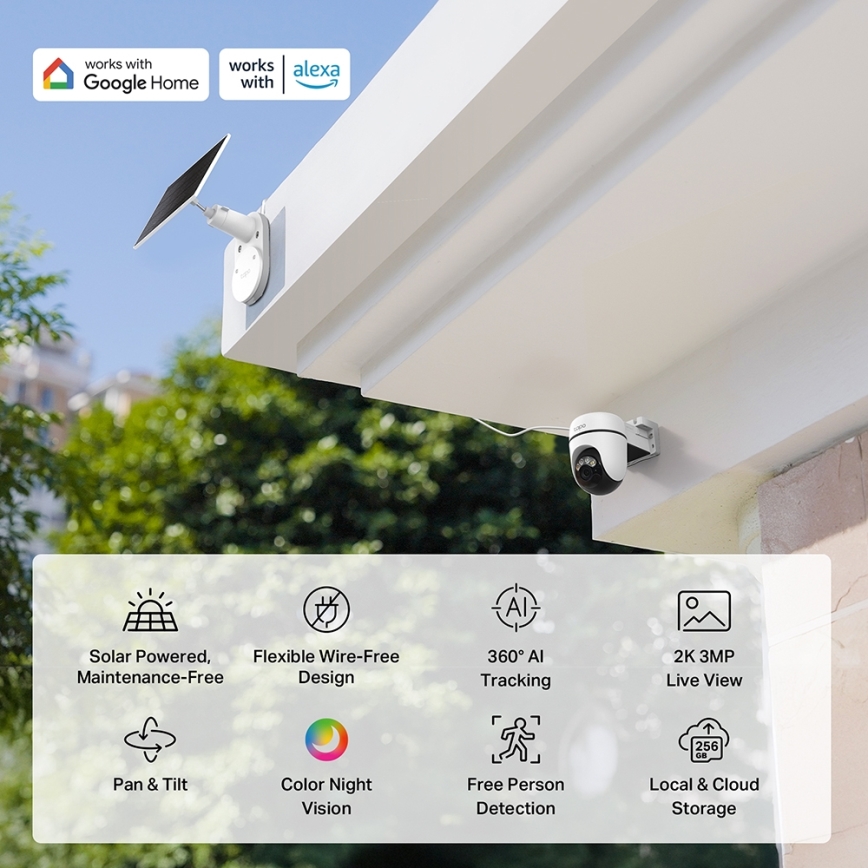 TP-Link - Inteligentna kamera solarna 5V IP65 Wi-Fi