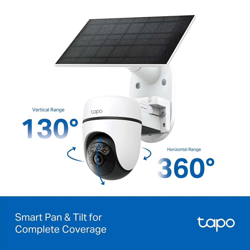 TP-Link - Inteligentna kamera solarna 5V IP65 Wi-Fi