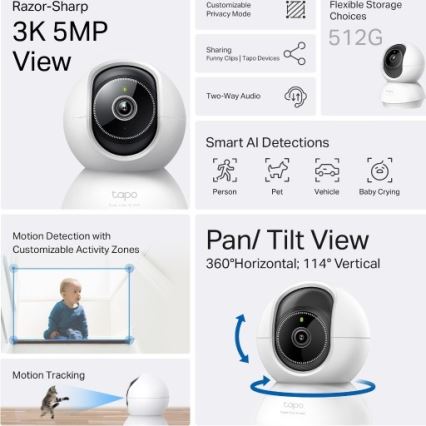 TP-Link - Inteligentna kamera Wi-Fi Tuya