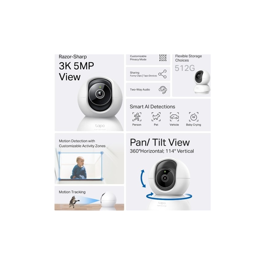 TP-Link - Inteligentna kamera Wi-Fi Tuya