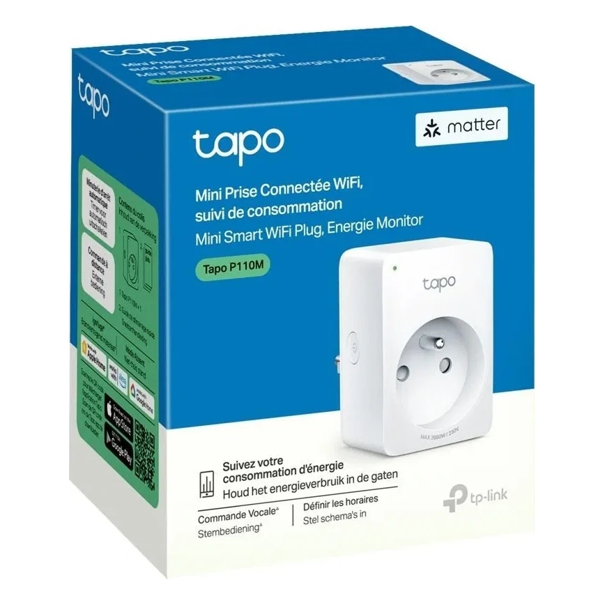 TP-Link - Inteligentne gniazdko E MATTER 3680W Wi-Fi