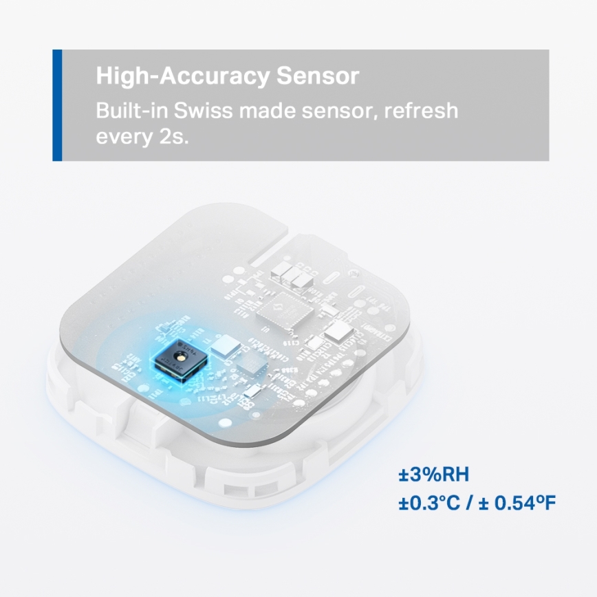 TP-Link - Inteligentny czujnik do pomiaru temperatury i wilgotności 1xCR2450 Wi-Fi