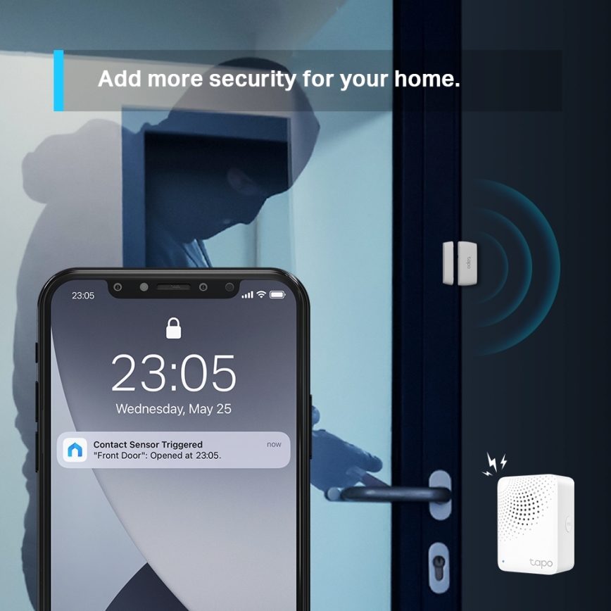 TP-Link - Inteligentny czujnik kontaktronowy 1xCR2032 Wi-Fi