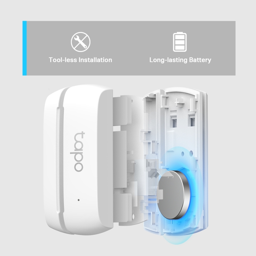TP-Link - Inteligentny czujnik kontaktronowy 1xCR2032 Wi-Fi
