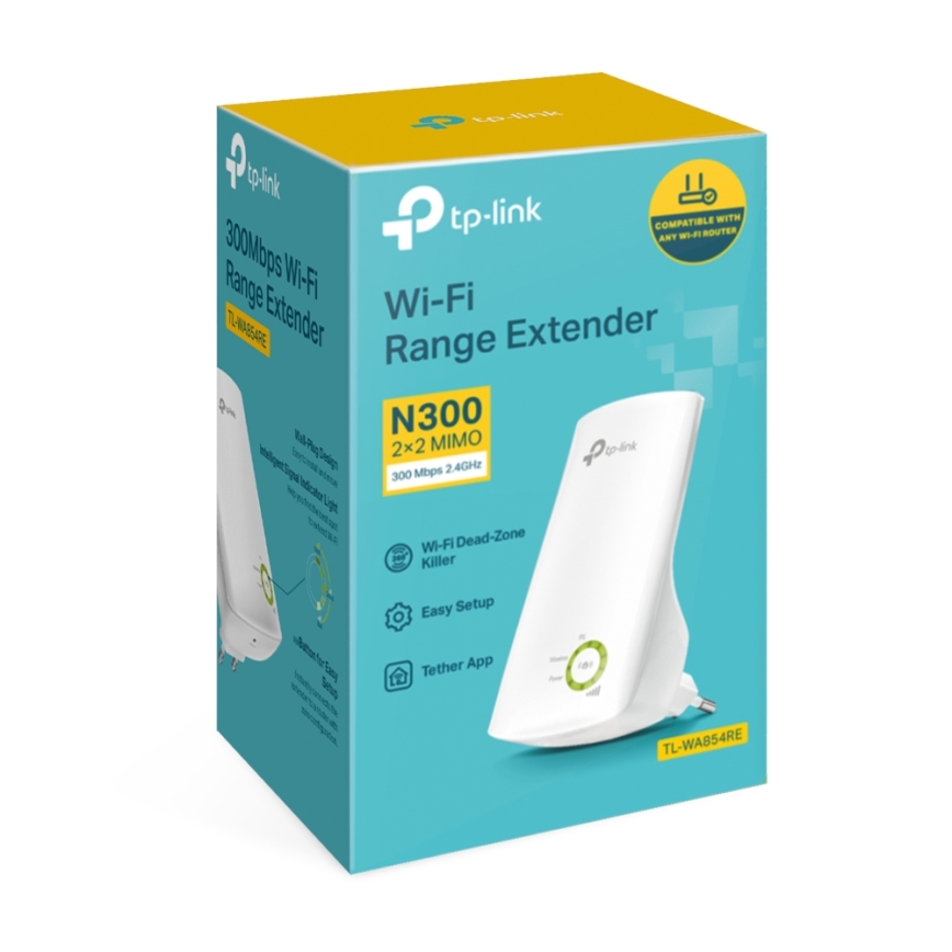 TP-Link - Jednopasmowy wzmacniacz Wi-Fi 4 N300