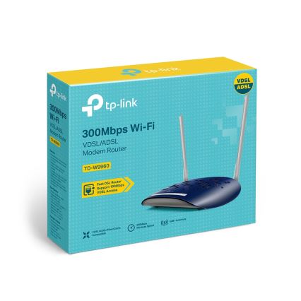 TP-Link - Modem i router 300 Mbps Wireless N VDSL/ADSL TD-W9960 Wi-Fi