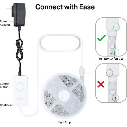 TP-Link - Pasek LED RGBW ściemnialny 5 m LED/13W/230V Wi-Fi