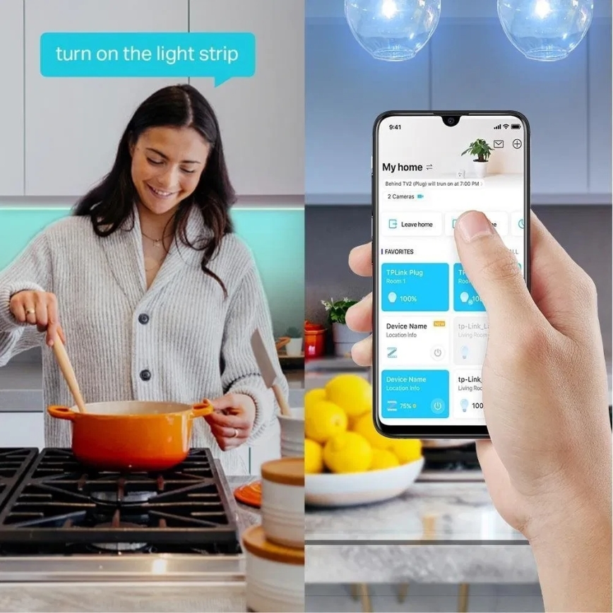 TP-Link - Taśma LED RGBW ściemnialna 5 m LED/13,5W/230V Wi-Fi