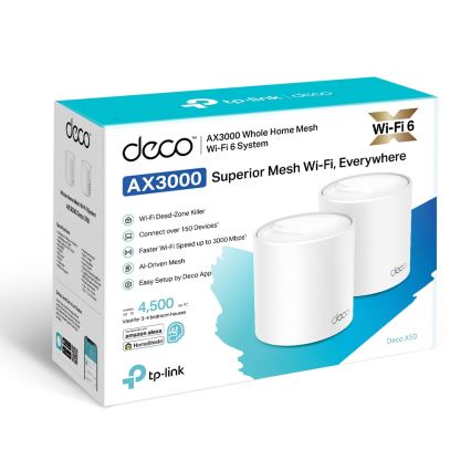 TP-Link - ZESTAW 2x systemów mesh Wi-Fi 6 dla całego domu Deco X50