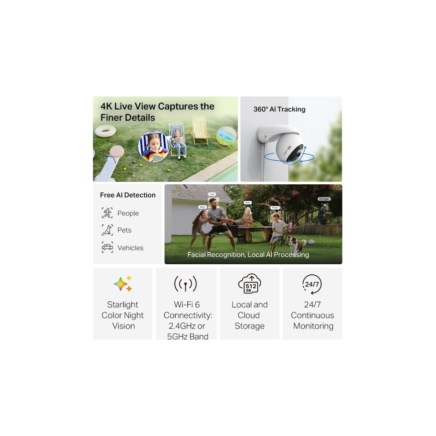 TP-Link - Zewnętrzna kamera IP66 Wi-Fi