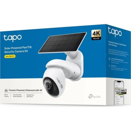 TP-Link - Zewnętrzna kamera solarna z czujnikiem IP65 Wi-Fi