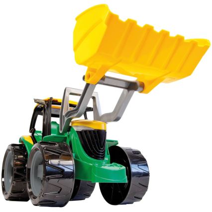 Traktor z łyżką 65 cm zielony/żółty