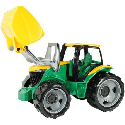 Traktor z łyżką 65 cm zielony/żółty