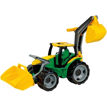 Traktor z łyżką 65 cm zielony/żółty