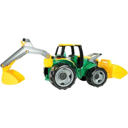 Traktor z łyżką 65 cm zielony/żółty