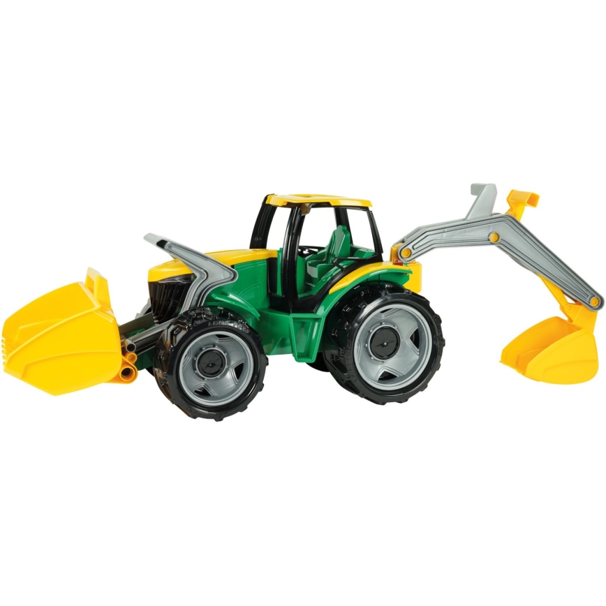 Traktor z łyżką 65 cm zielony/żółty
