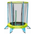 Trampolina dziecięca o średnicy 140 cm, niebiesko‑zielona