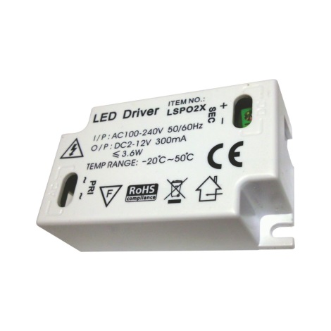 Transformator do taśm LED LS-P02X AC100-240V, DC2-12V