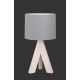 TRIO - Lampa stołowa GING 1xE14/40W/230W szary