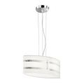 Trio - Lampa wisząca na linkach NIKOSIA 2xE27/40W/230V srebrna