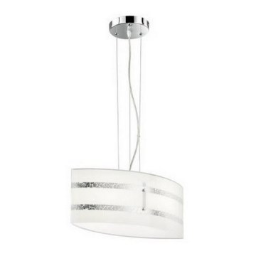 Trio - Lampa wisząca na linkach NIKOSIA 2xE27/40W/230V srebrna