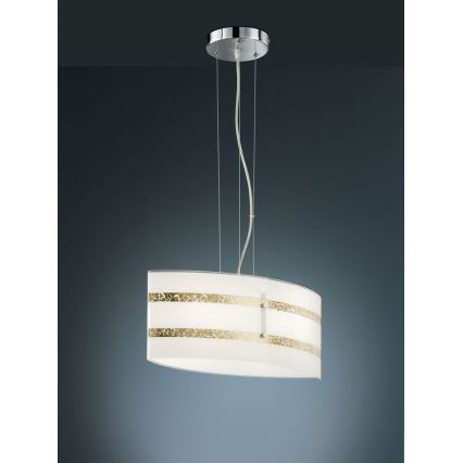 Trio - Lampa wisząca na linkach NIKOSIA 2xE27/40W/230V złota