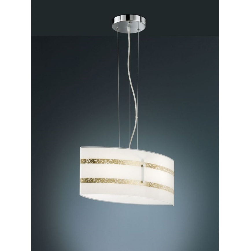 Trio - Lampa wisząca na linkach NIKOSIA 2xE27/40W/230V złota