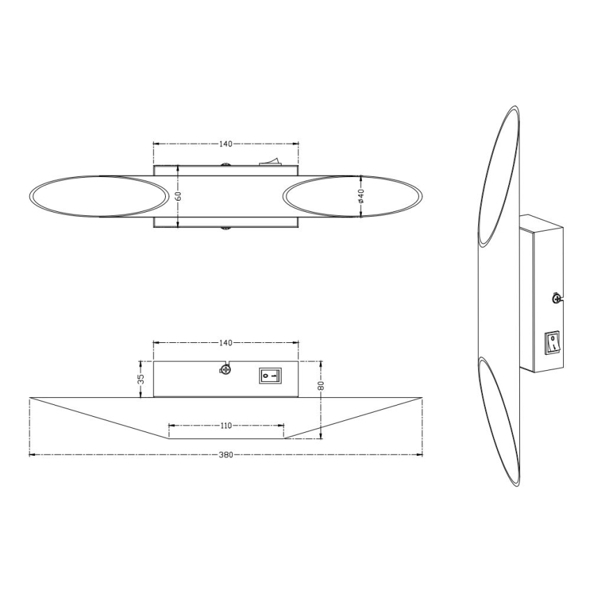 Trio - LED Kinkiet BOLERO 2xLED/3,1W/230V CRI 90 miedź