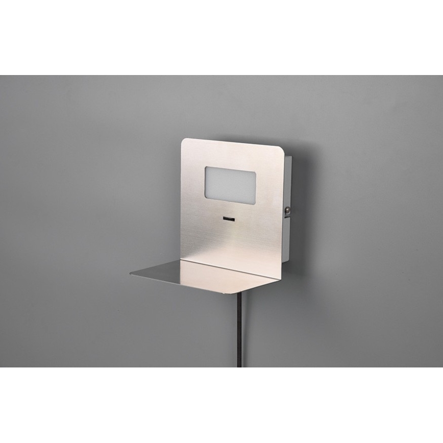 Trio - LED Kinkiet z półką ALOFT LED/3W/230V + port USB