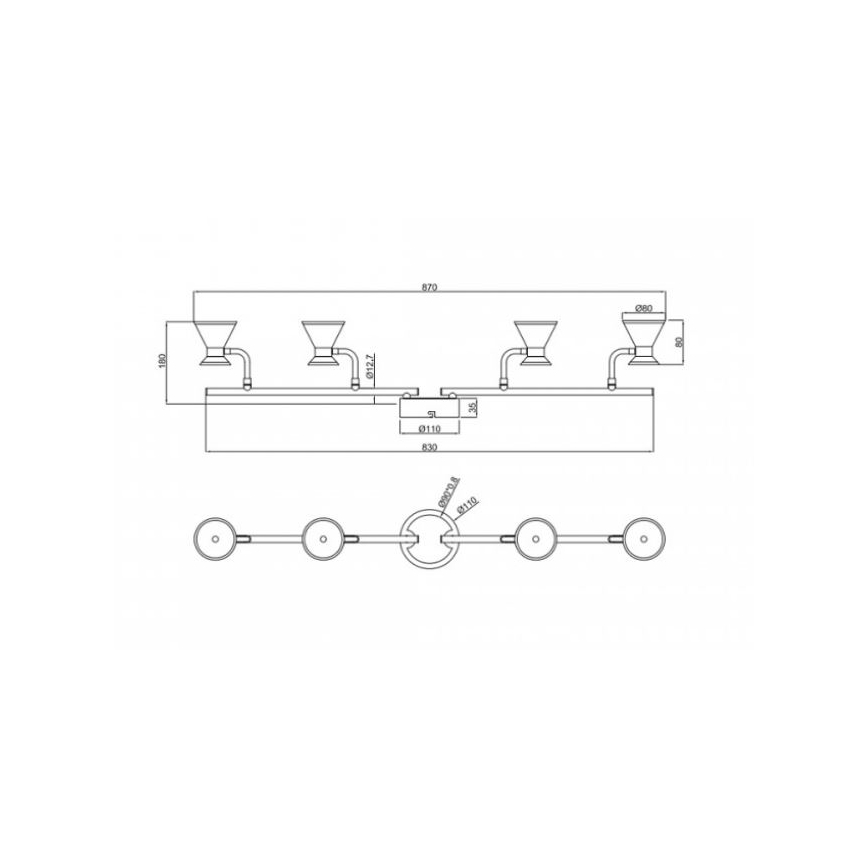 Trio - LED Oświetlenie punktowe DUKE 4xLED/4,3W/230V