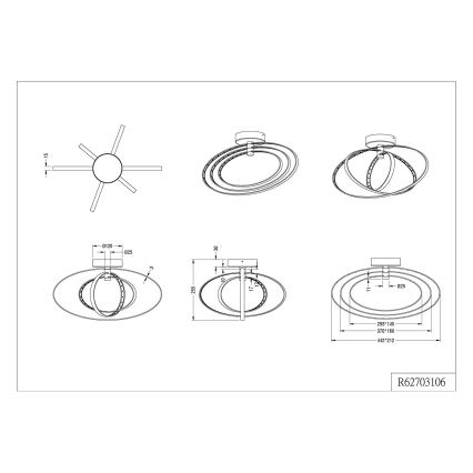 TRIO - LED Plafon PRATER 1xLED/13W/230V