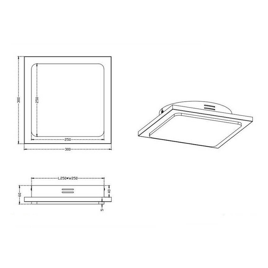 TRIO - LED Plafon ściemnialny DENVER 1xLED/20W/230V patyna