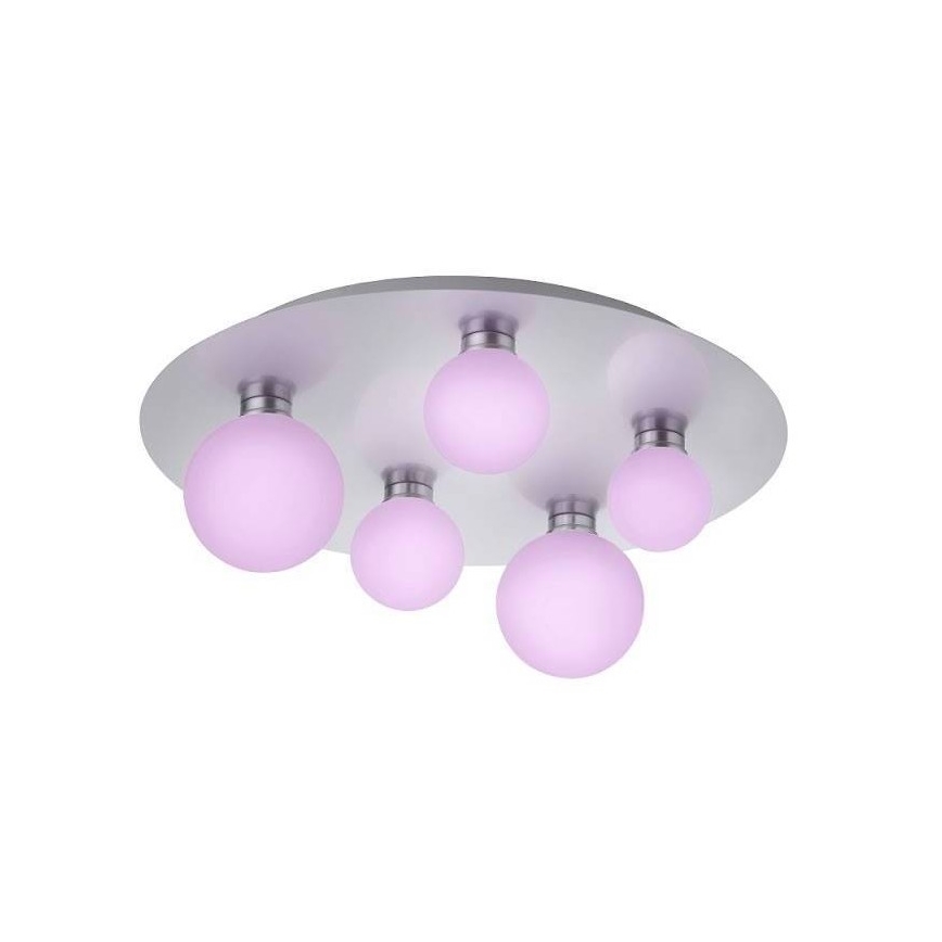 Trio - LED RGB Ściemniany plafon DICAPO 5xLED/3W/230V 3000-5000K + pilot