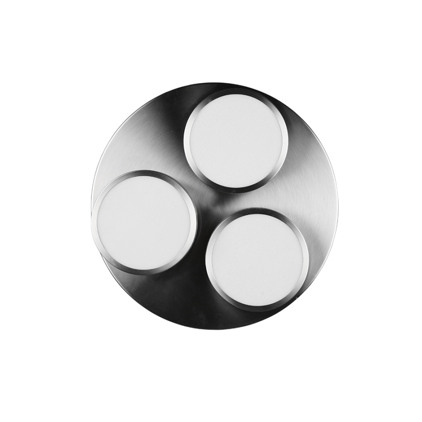 Trio - ściemnialna lampa sufitowa LED FRANKLIN 3xLED/8,5W/230V 3000K śr. 35 cm matowy chrom