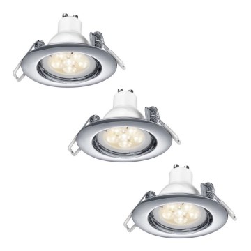 TRIO - ZESTAW 3x LED Oprawa wpuszczana ściemnialna LED/5,5W/230V