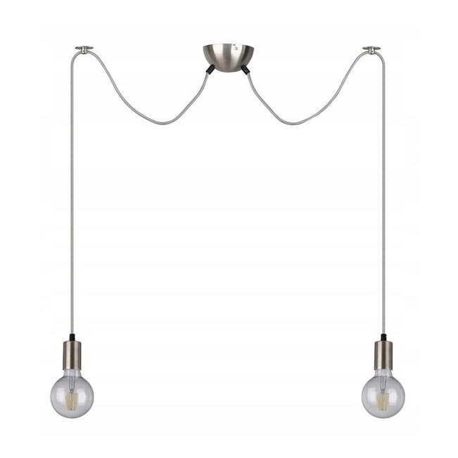 Trio - Żyrandol na lince CORD 2×E27/60W/230V