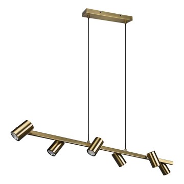 Trio - Żyrandol na lince MARLEY 6xGU10/35W/230V mosiądz