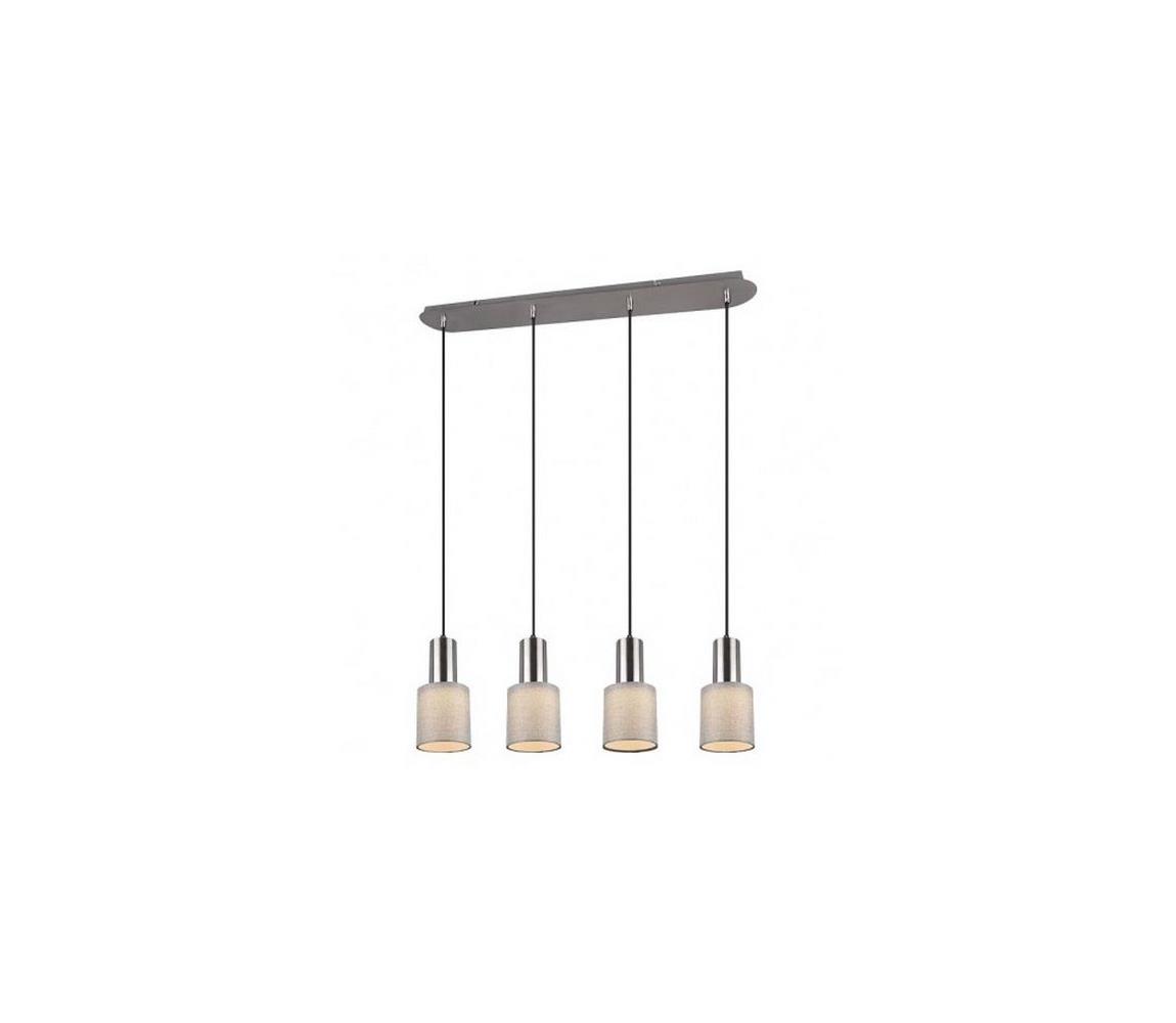 Trio - Żyrandol na lince WAILER 4xGU10/5W/230V szary